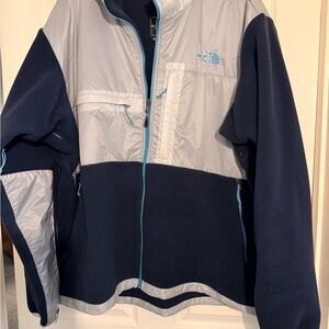EUC North Face Polartec Fleece and Nylon full zip jacket